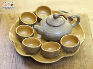 Bộ trà kiểu Nhật gốm ganh cao cấp, 250ml