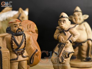 Bộ tượng gốm Tây Du Kí, cao 19cm