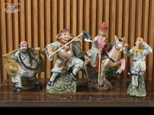 Bộ tượng gốm Tây Du Kí, cao 35cm