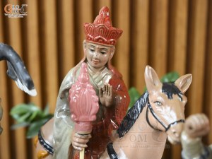 Bộ tượng gốm Tây Du Kí, cao 35cm