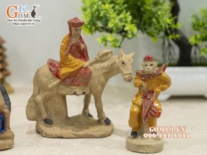 Bộ tượng gốm Tây Du Ký cao 7-11cm