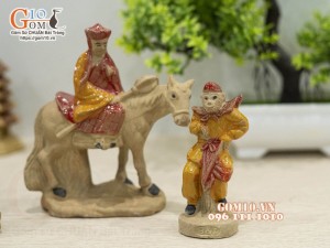 Bộ tượng gốm Tây Du Ký cao 7-11cm