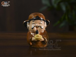 Bộ tượng gốm tiểu tam đa Phúc Lộc Thọ, cao 7,5cm (Màu ngẫu nhiên)