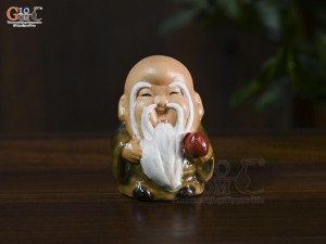 Bộ tượng gốm tiểu tam đa Phúc Lộc Thọ, cao 7,5cm (Màu ngẫu nhiên)