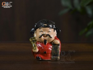 Bộ tượng gốm tiểu tam đa Phúc Lộc Thọ, cao 7,5cm (Màu ngẫu nhiên)