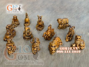 Bộ tượng linh vật 12 con giáp