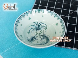 Bát tô yêu họa tiết Song Ngư, đường kính 16cm