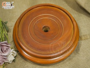 Chân kê gỗ nguyên tấm bát hương, đường kính 25cm 