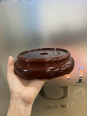 Chân kê gỗ nguyên tấm đường kính 18cm