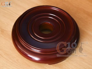 Chân kê gỗ nguyên tấm màu nâu, đường kính 16cm