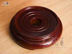 Chân kê gỗ nguyên tấm màu nâu, đường kính 16cm