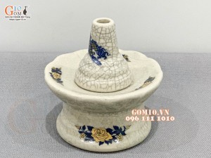 Chân nến cắm thuốc men rạn