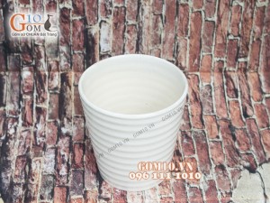 Chậu cây dáng trụ, đường kính 18cm