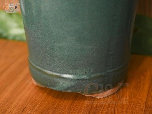 Chậu cây men hỏa biến miệng loe, đường kính 14cm