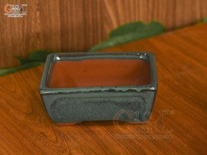 Chậu cây mini men hỏa biến, 11x9cm