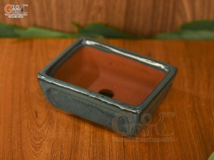 Chậu cây mini men hỏa biến, 11x9cm