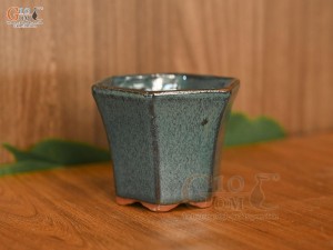 Chậu cây mini men hỏa biến, đường kính 7,5cm