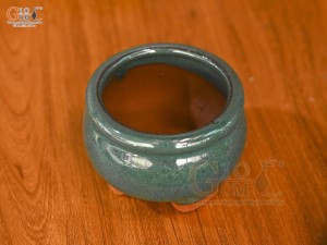 Chậu cây mini men hỏa biến, đường kính 8cm