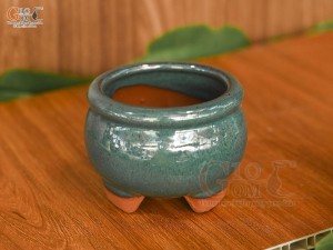 Chậu cây mini men hỏa biến, đường kính 8cm