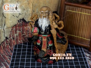 Chậu tượng trồng cây dáng Ông Thọ, 22cm