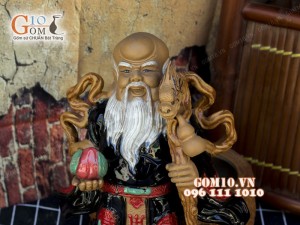 Chậu tượng trồng cây dáng Ông Thọ, 22cm