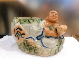 Chậu tượng Di lạc cầm vàng tài lộc dài 26cm x H15cm Chậu tượng Di lạc cầm vàng tài lộc dài 26cm x H15cm