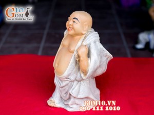 Chậu tượng di lạc khoác túi 31 x 17cm