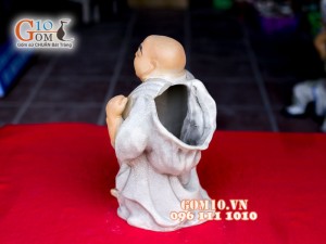 Chậu tượng di lạc khoác túi 31 x 17cm