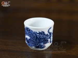 Chén kỷ men trắng Phúc Lộc