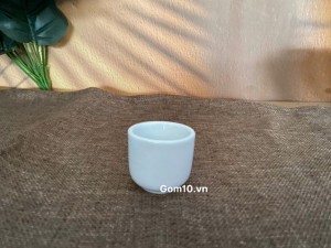Chén rượu men trắng, kích thước 4.5x 4cm