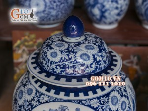 Chóe đại men rong cổ vẽ cảnh sơn thủy 40 Lít ( Hàng vẽ tay )