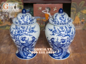 Chóe men rong cổ vẽ Trĩ Đào 7Lít ( Hàng vẽ tay )