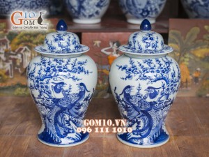 Chóe men rong cổ vẽ Trĩ Đào 7Lít ( Hàng vẽ tay )