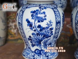 Chóe men rong cổ vẽ Tứ Cảnh 40 Lít ( Hàng vẽ tay )