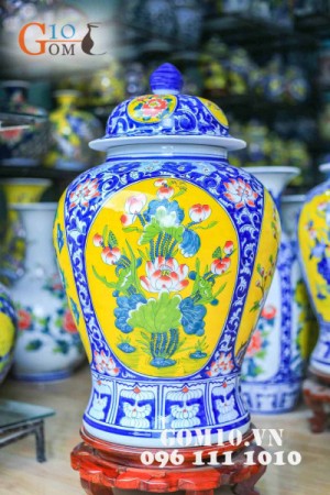 Đôi chóe tứ cảnh vẽ màu cao cấp 40 lít