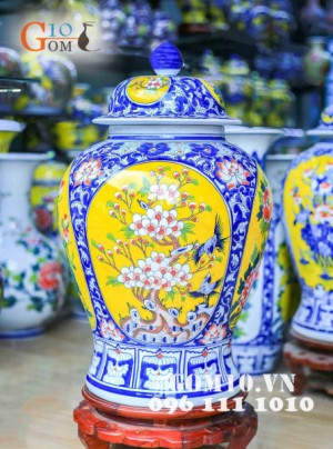 Đôi chóe tứ cảnh vẽ màu cao cấp 40 lít