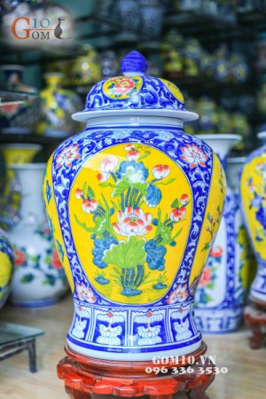 Đôi chóe tứ cảnh vẽ màu cao cấp 40 lít