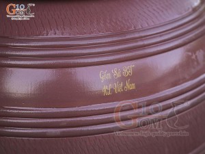 Chum gốm 2 nắp Tài Lộc, 70L