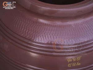 Chum gốm 2 nắp Tài Lộc, 70L