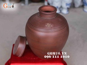 Chum gốm ngâm rượu Bát tràng, 10 Lít