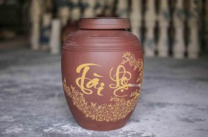 Chum gốm ngâm rượu Bát Tràng 20 Lít