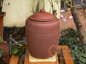 Chum gốm đựng gạo Tài Lộc, 15kg