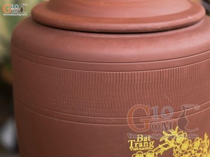 Chum gốm đựng gạo Tài Lộc, 15kg