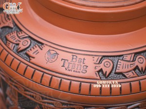 Chum gốm ngâm rượu Đông Sơn khắc Hươu cao cấp, 30 lít