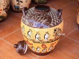 Chum Rượu Men Màu Vẽ Đám Cưới Chuột 20 Lít - Nâu