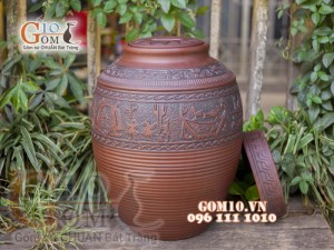 Chum gốm ngâm rượu Đông Sơn Âu Lạc, 20L