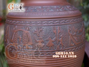 Chum gốm ngâm rượu Đông Sơn Âu Lạc, 20L