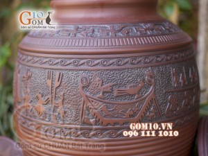 Chum gốm ngâm rượu Đông Sơn Âu Lạc, 20L