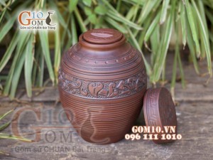 Chum gốm ngâm rượu Đông Sơn Âu Lạc, 2L