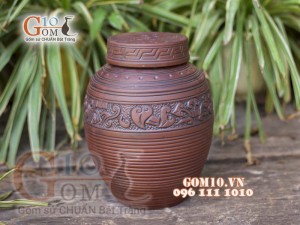 Chum gốm ngâm rượu Đông Sơn Âu Lạc, 2L